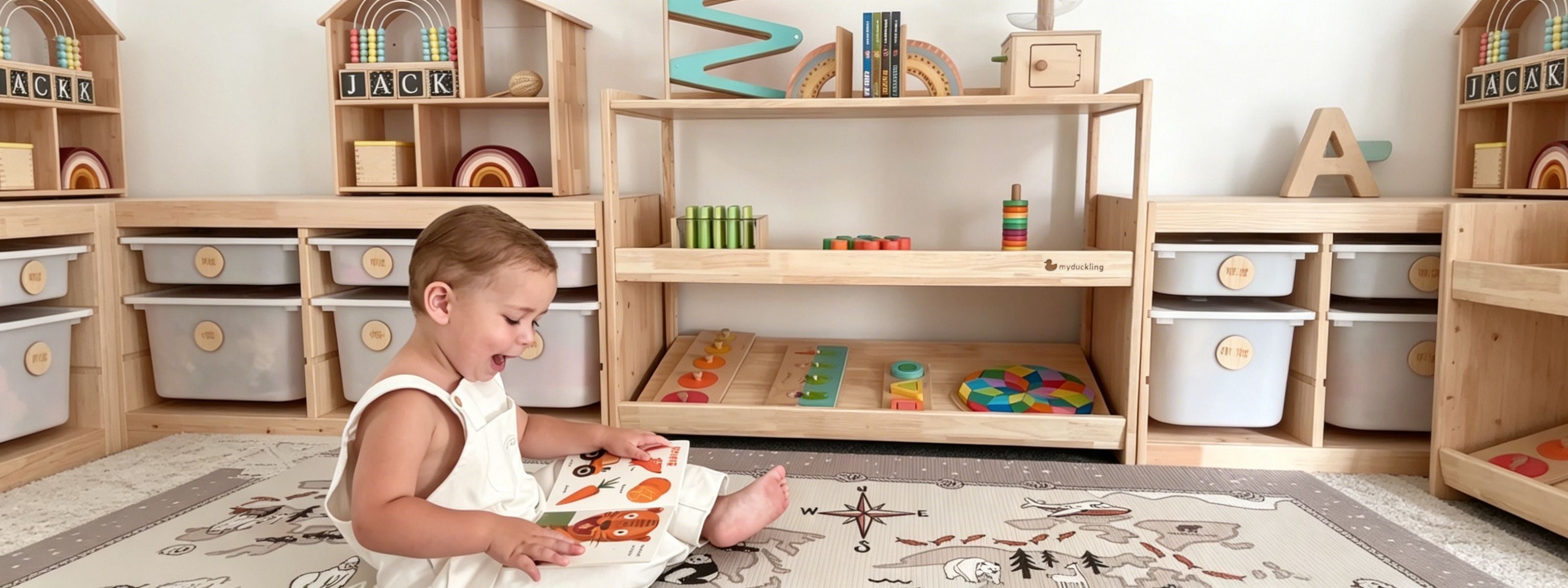 Montessori Kids Bookcases - My Duckling USA