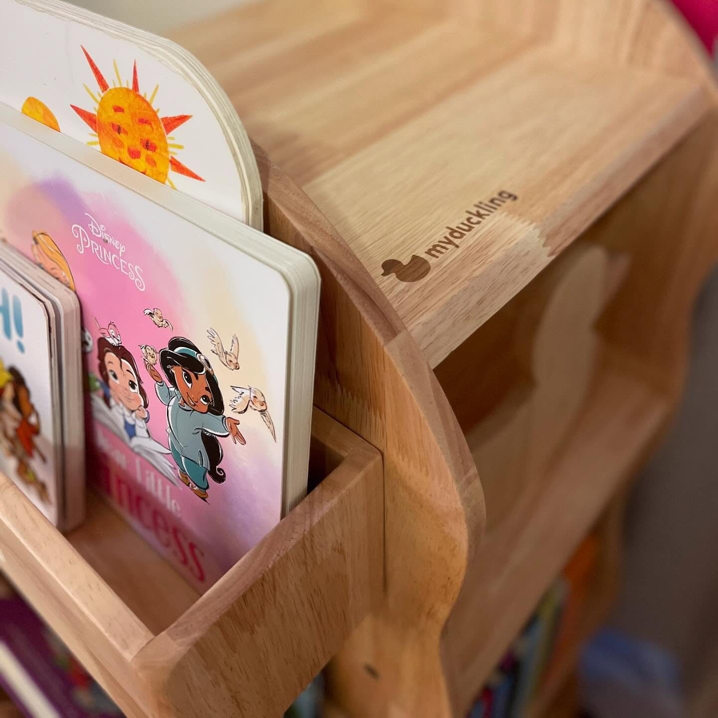 BINDI Revolving Solid Wood Bookcase - My Duckling USA