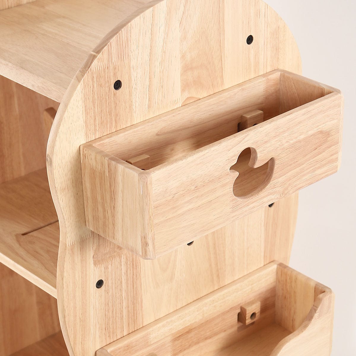 BINDI Revolving Solid Wood Bookcase