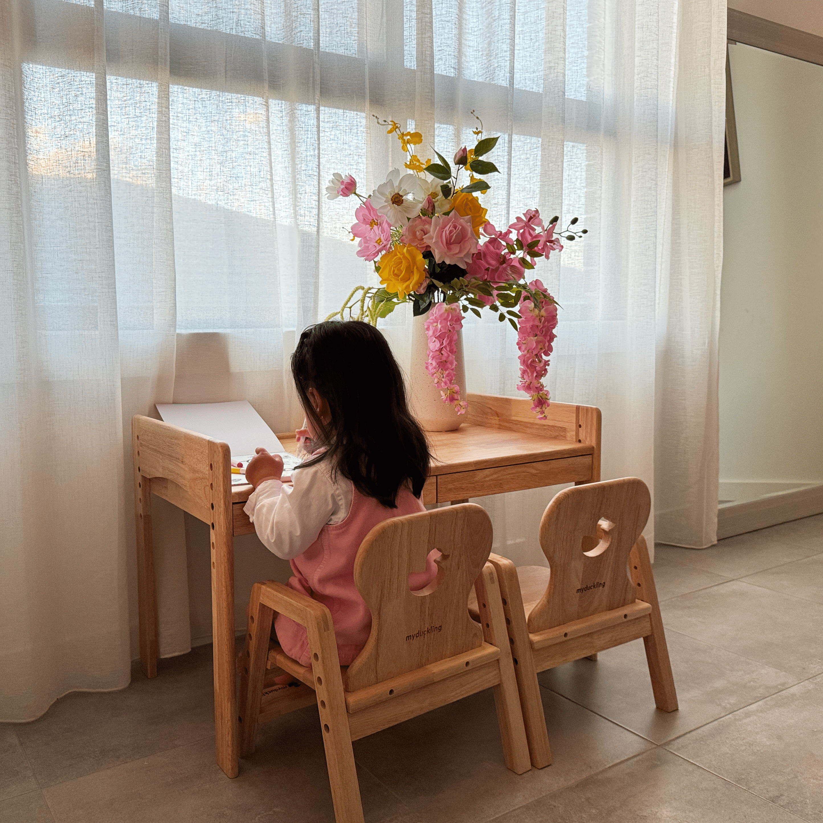 KAYA Activity Adjustable Table with 2 Chairs