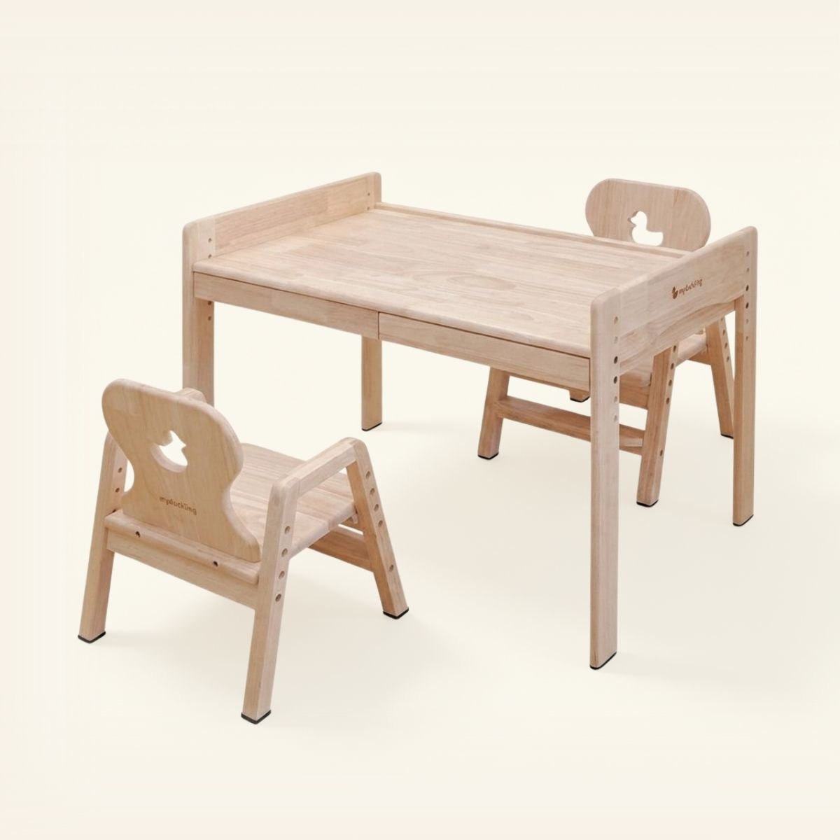 KAYA Activity Adjustable Table with 2 Chairs (Early July Pre-Order) – Montessori-inspired furniture for kids by My Duckling USA