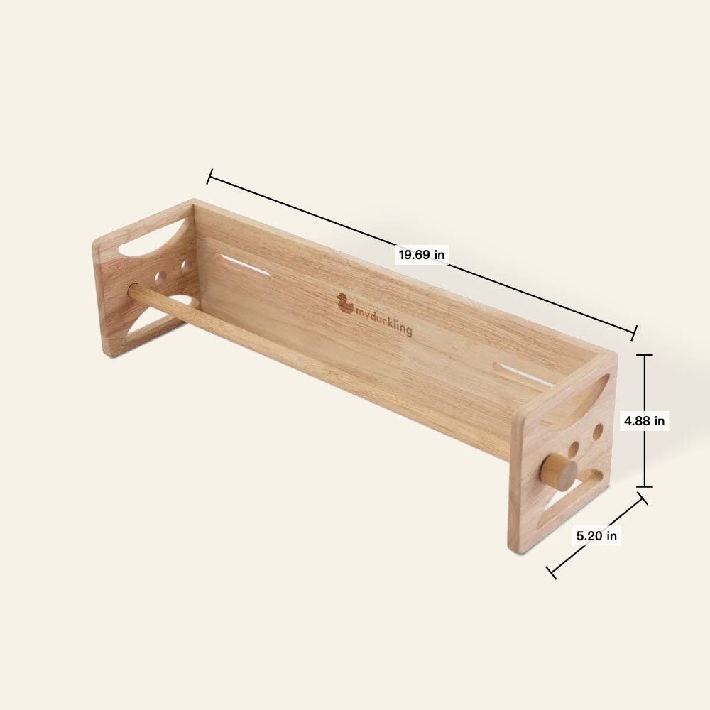 KAYA Solid Wood Paper Roll Dispenser - Large – Montessori - inspired furniture for kids by My Duckling
