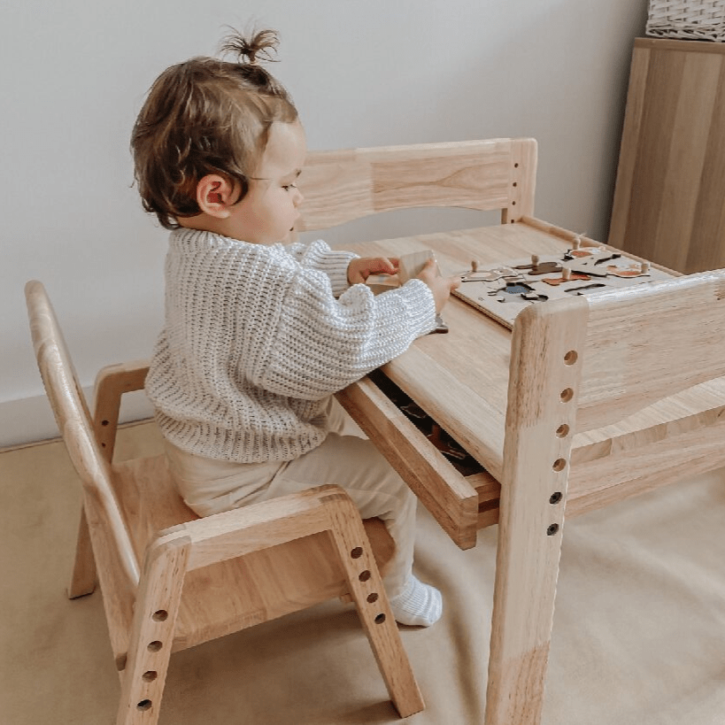 KAYA Primary Adjustable Table and Chair Set - Duck