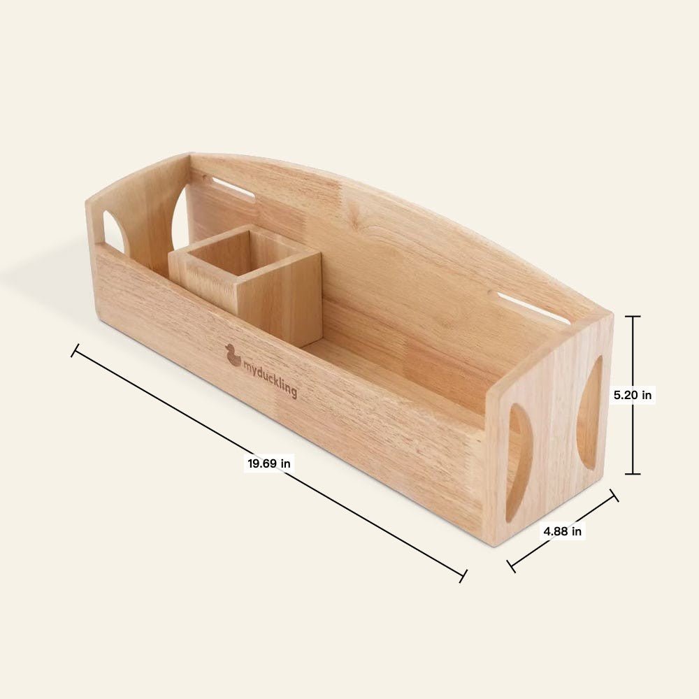 KAYA Solid Wood Side Shelf - Large – Montessori - inspired furniture for kids by My Duckling