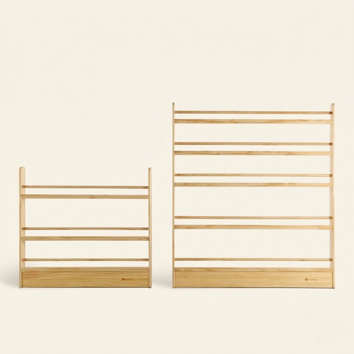 NALA Adjustable Solid Wood Bookcase β Montessori - inspired furniture for kids by My Duckling