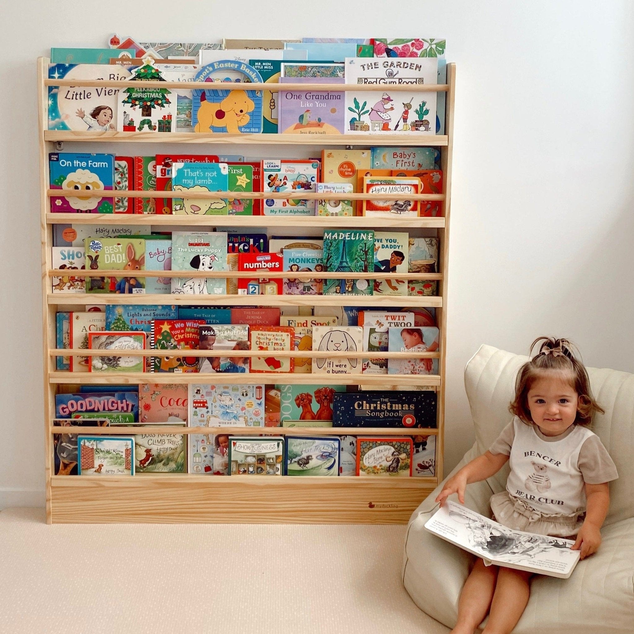 NALA Adjustable Solid Wood Bookcase - My Duckling USA