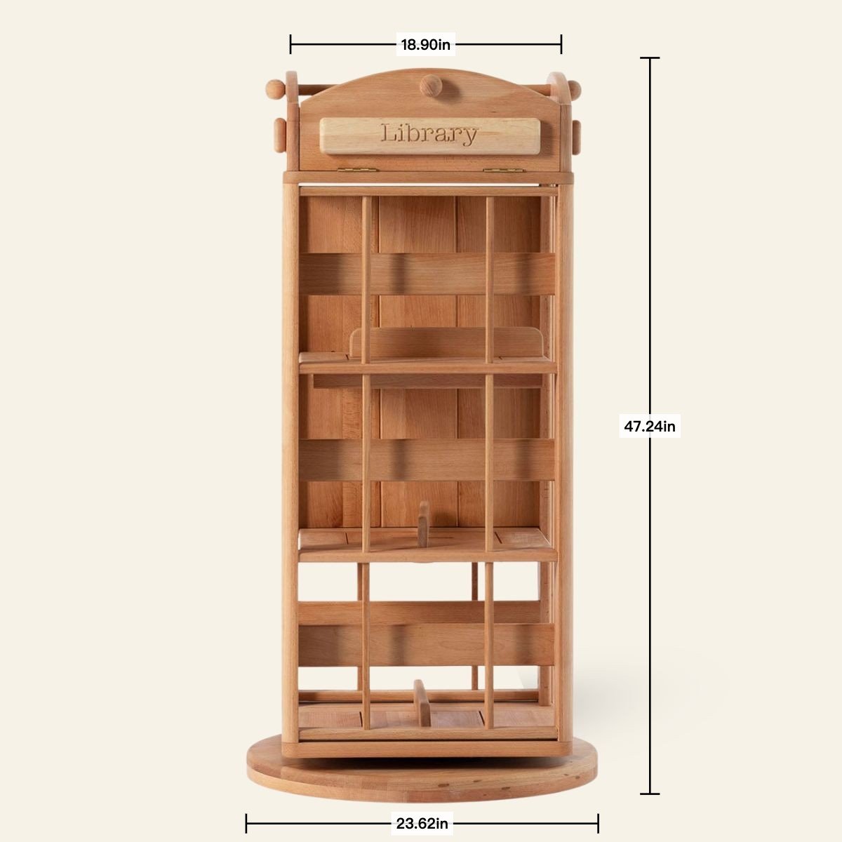 OLI Library Revolving Bookcase - London – Montessori - inspired furniture for kids by myduckling