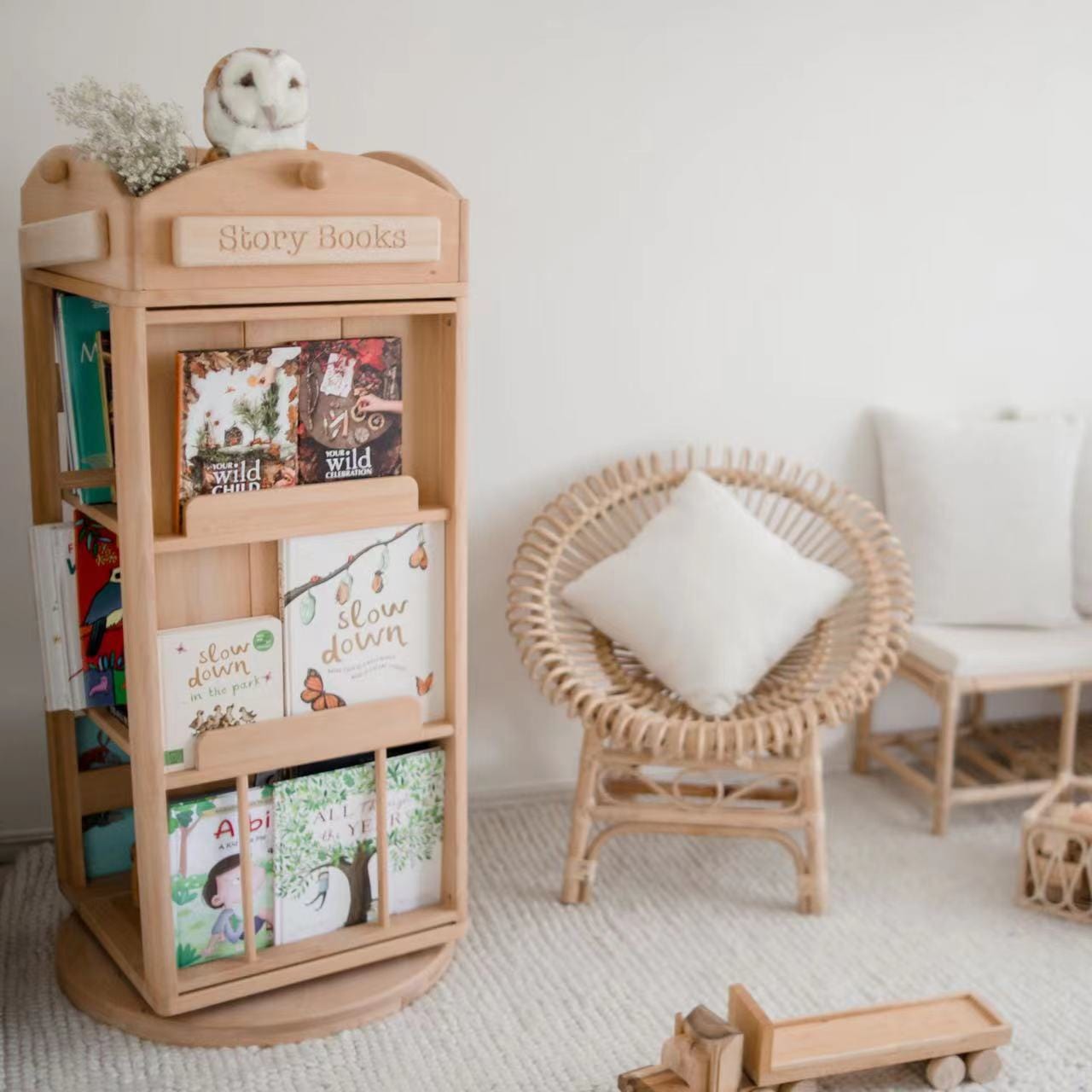 OLI Revolving Library Kids Bookshelf - London - myduckling