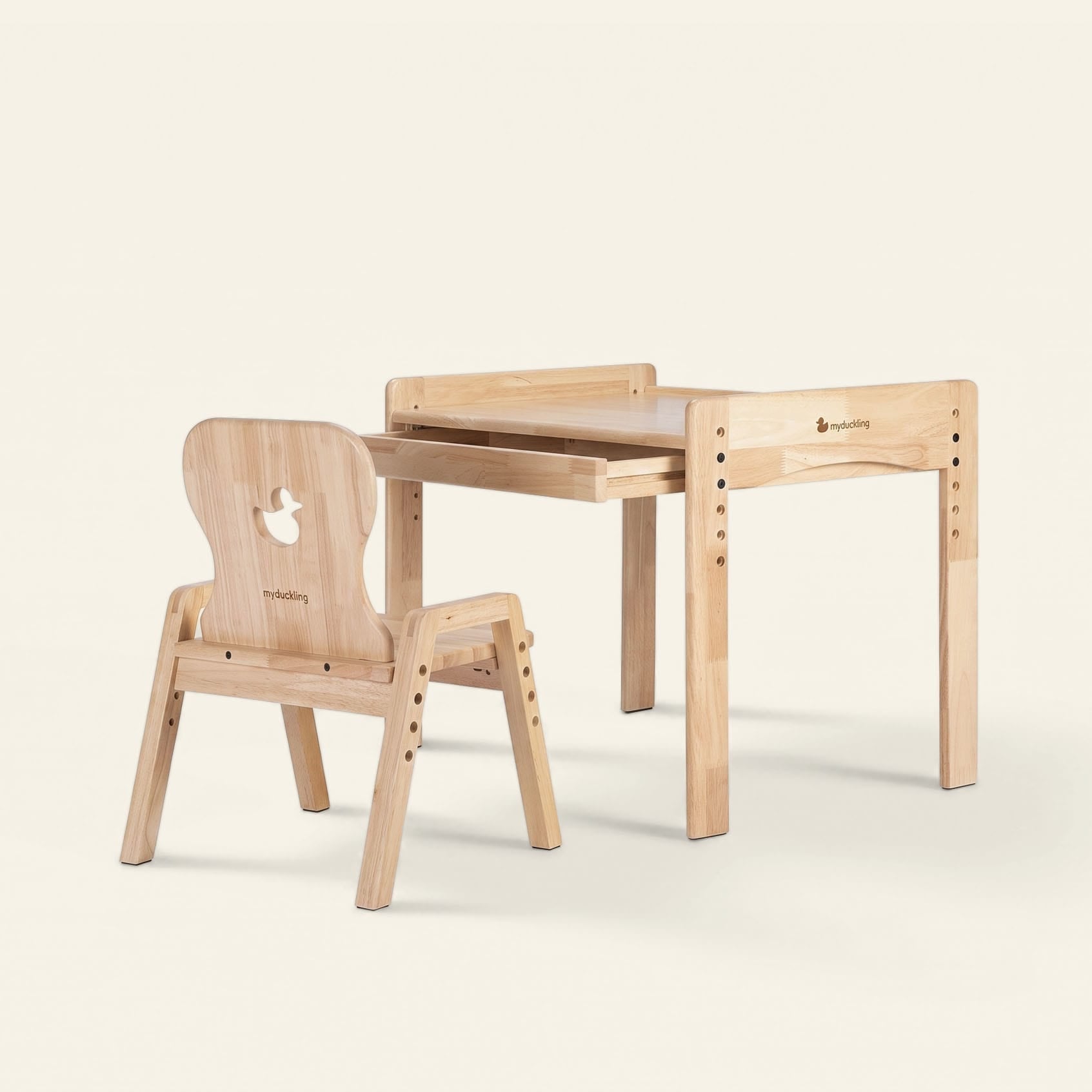 KAYA Adjustable Table and Chair Set – Montessori-inspired furniture for kids by My Duckling