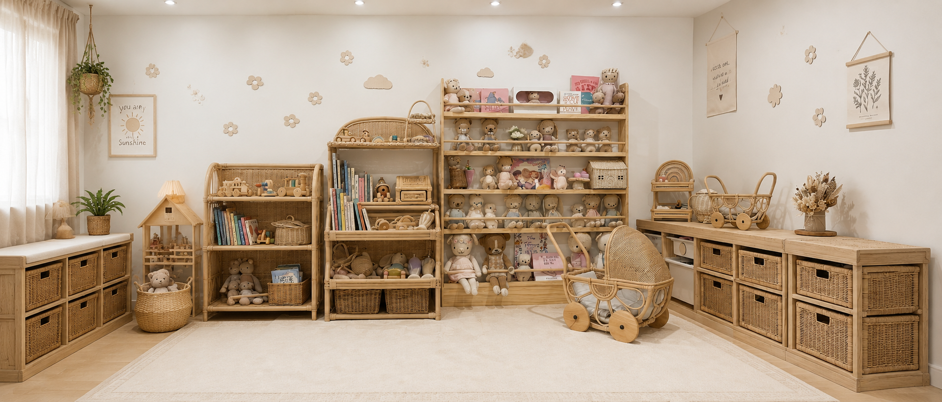 Kids bookcases and storage