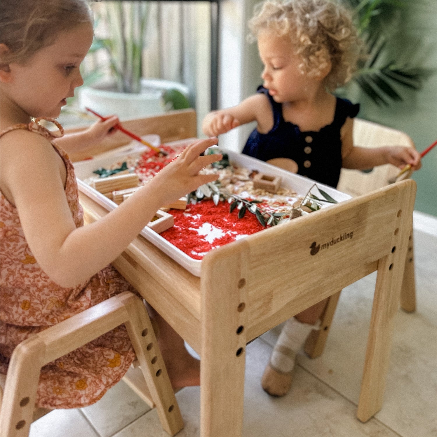 KAYA Primary Adjustable Table and Chair Set - Duck