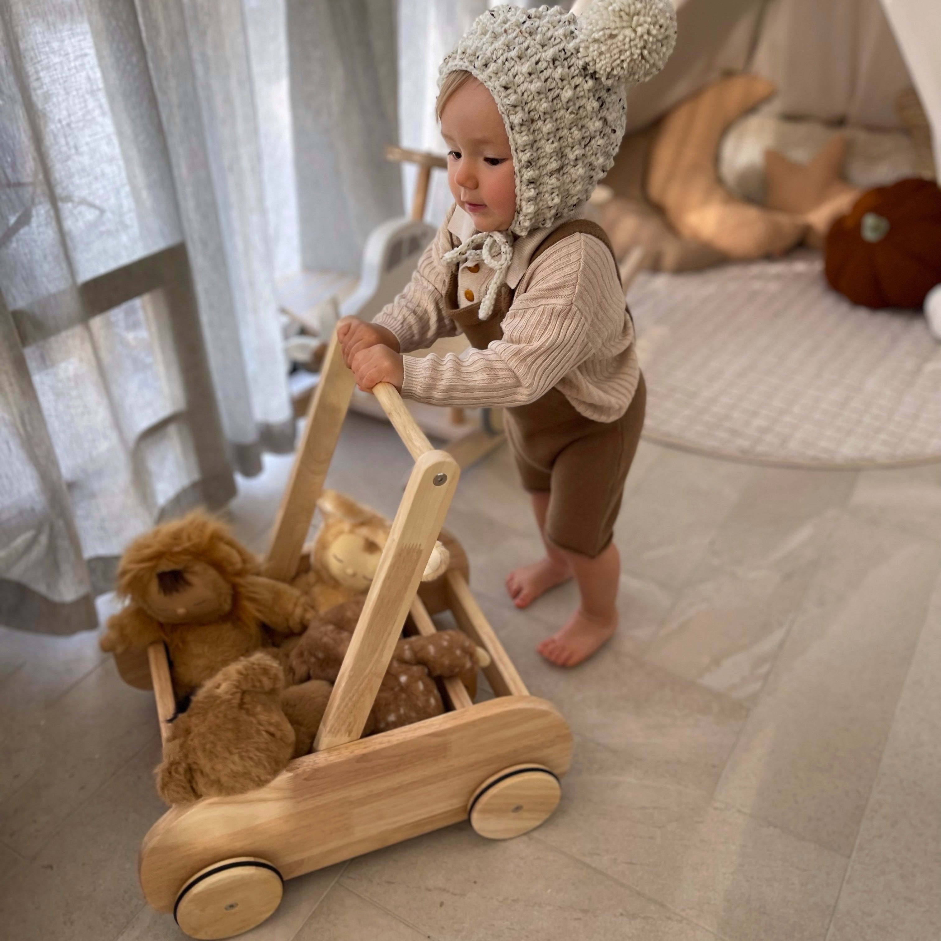 RHEA Wooden Baby Walker