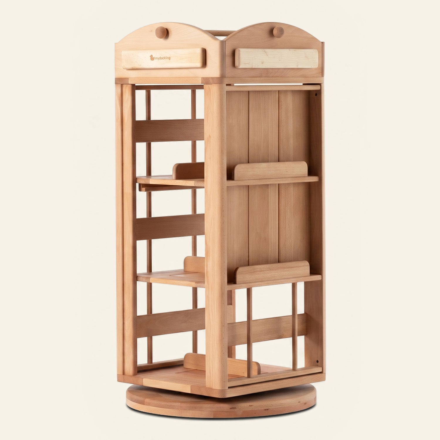 OLI Library Revolving Bookcase - London – Montessori-inspired furniture for kids by My Duckling
