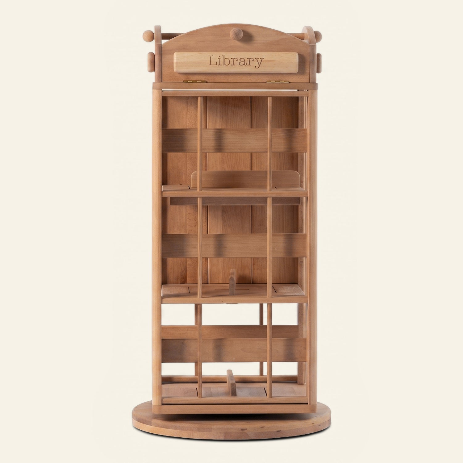 OLI Library Revolving Bookcase - London – Montessori-inspired furniture for kids by My Duckling