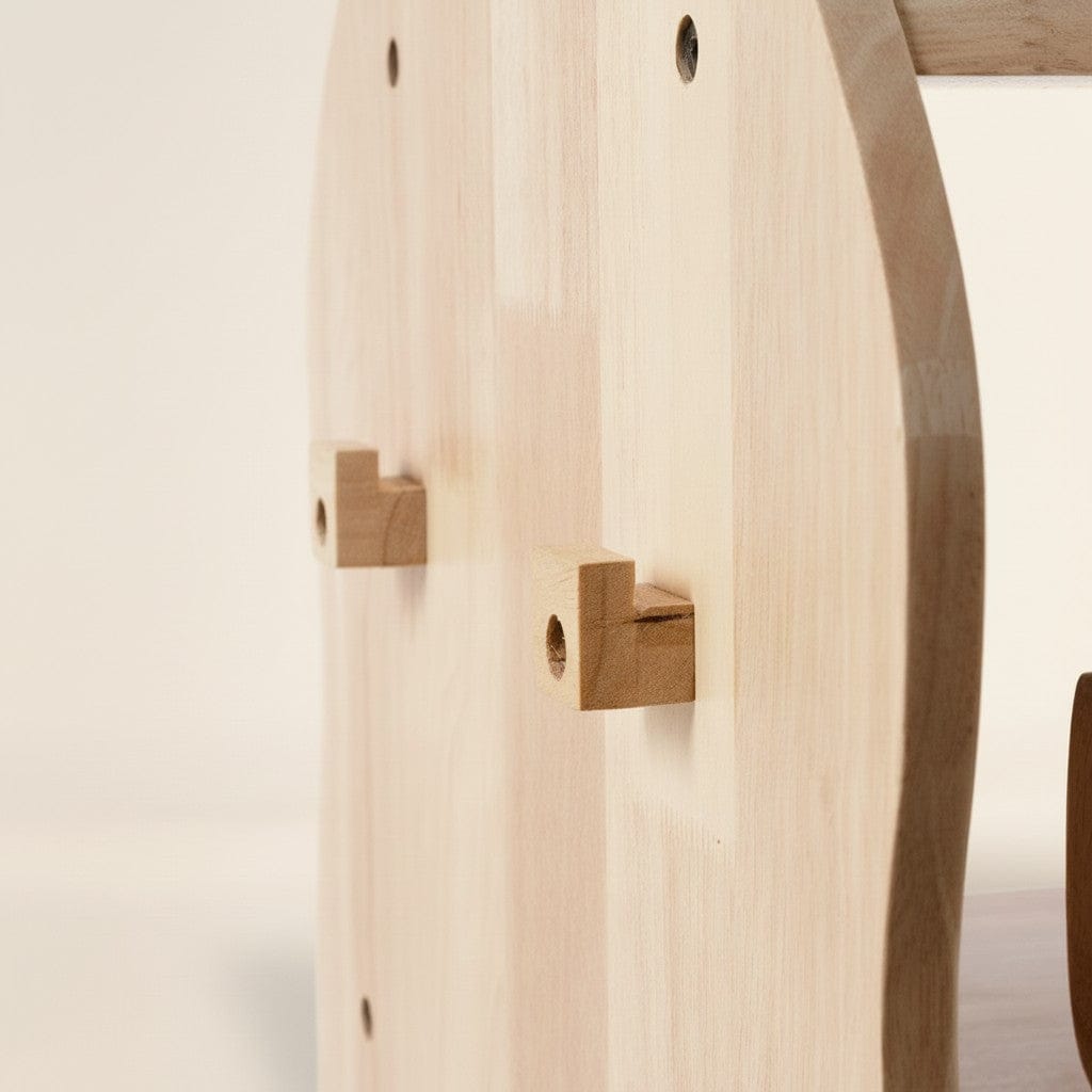 BINDI Revolving Solid Wood Bookcase – Montessori-inspired furniture for kids by My Duckling