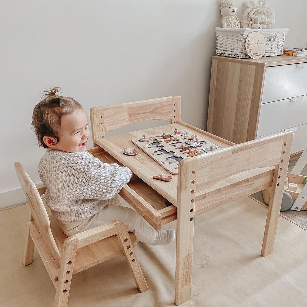 KAYA Primary Adjustable Table and Chair Set - Duck