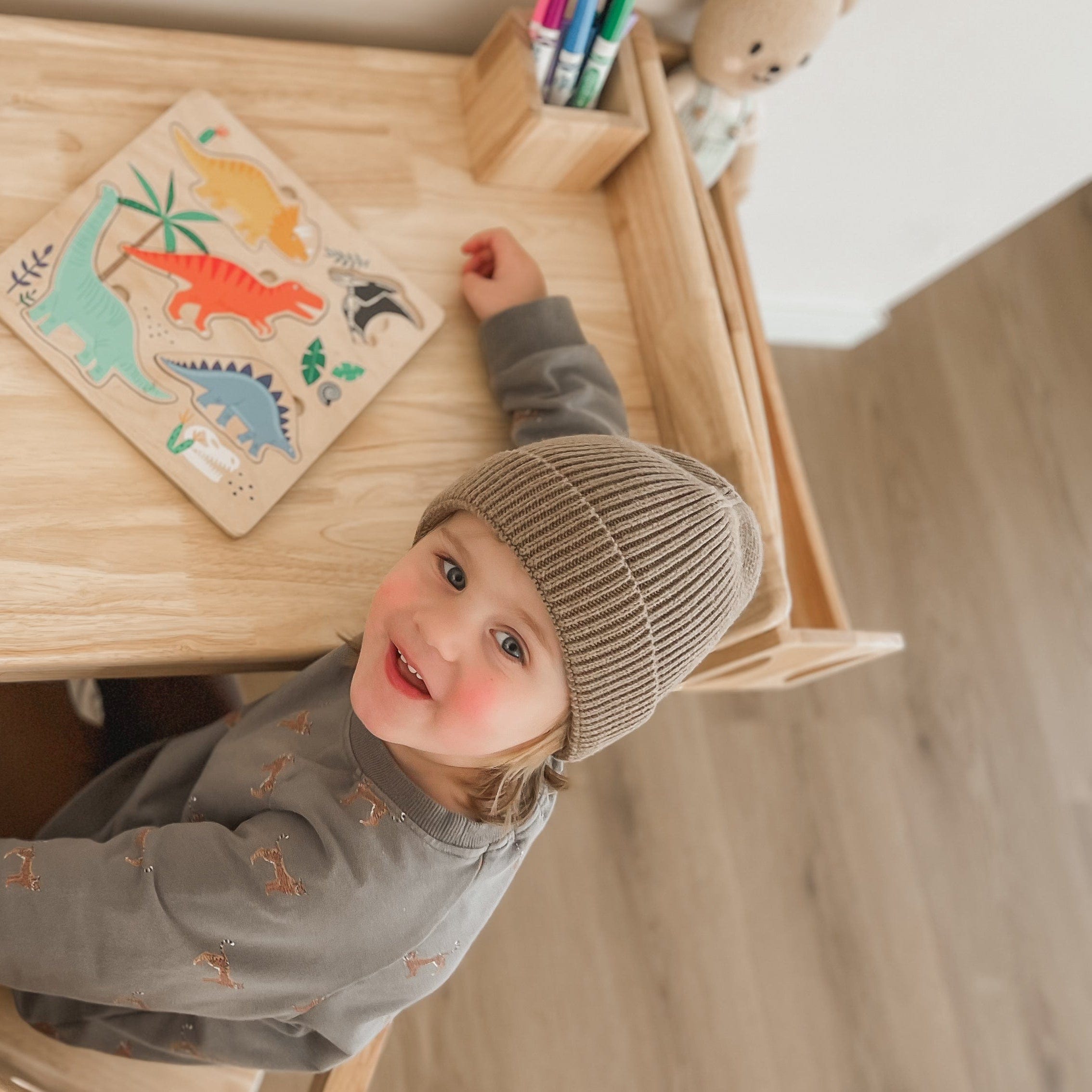 KAYA Kids Side Shelf | Solid Wood Table Organizer | myduckling