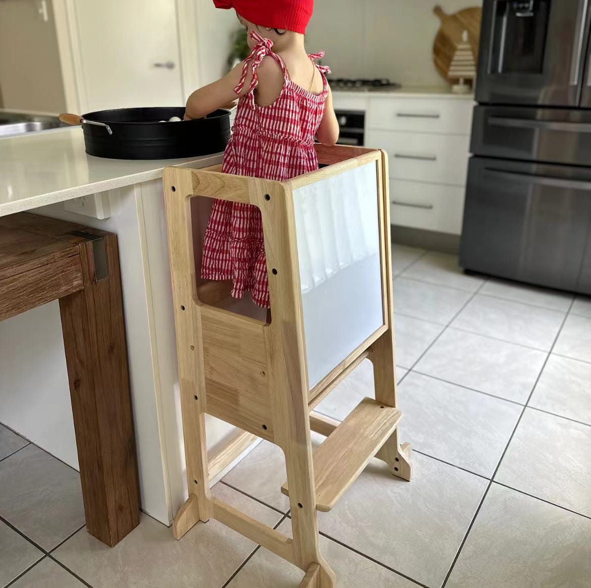 LOLA Deluxe Solid Wood Adjustable Kitchen Tower