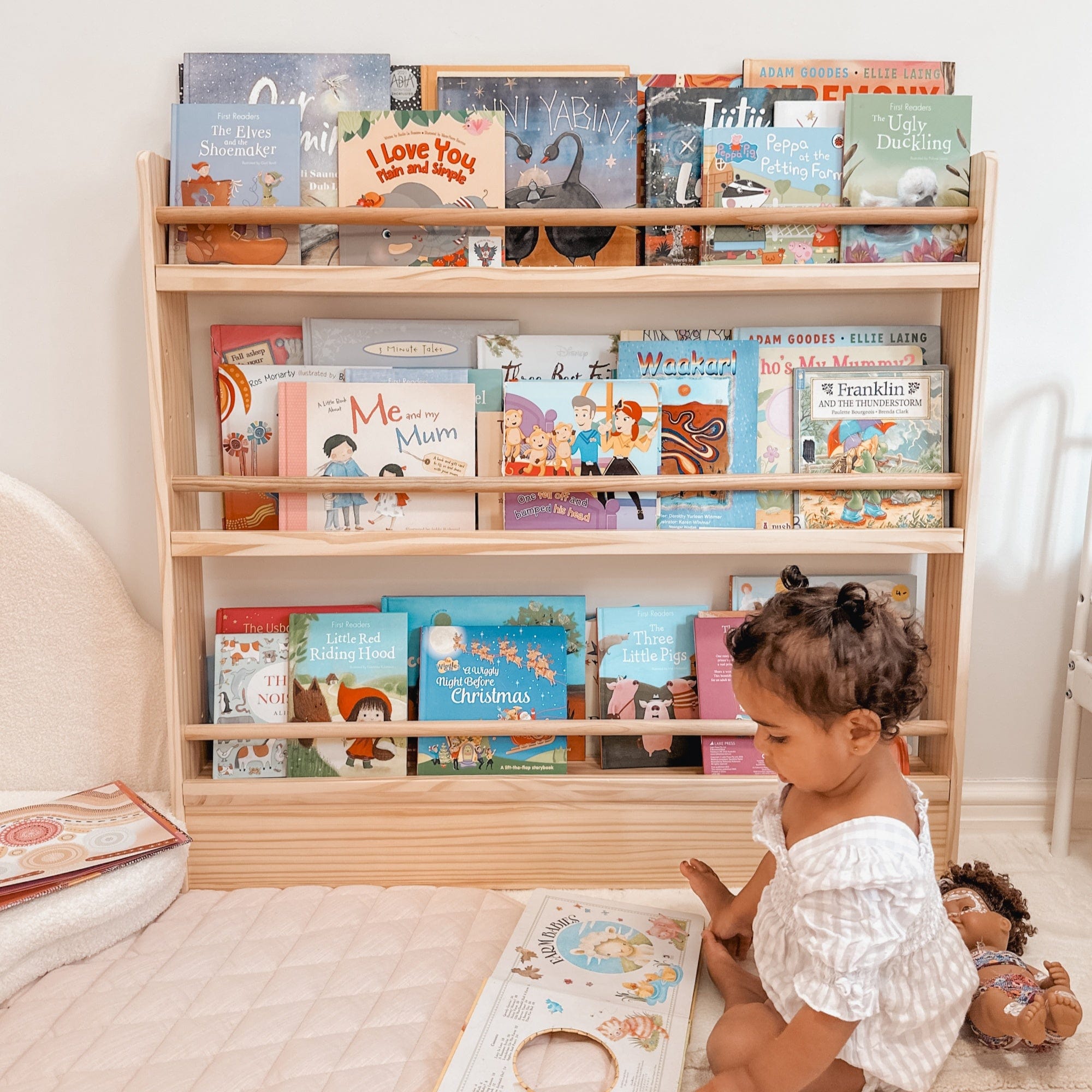 NALA Adjustable Solid Wood Bookcase