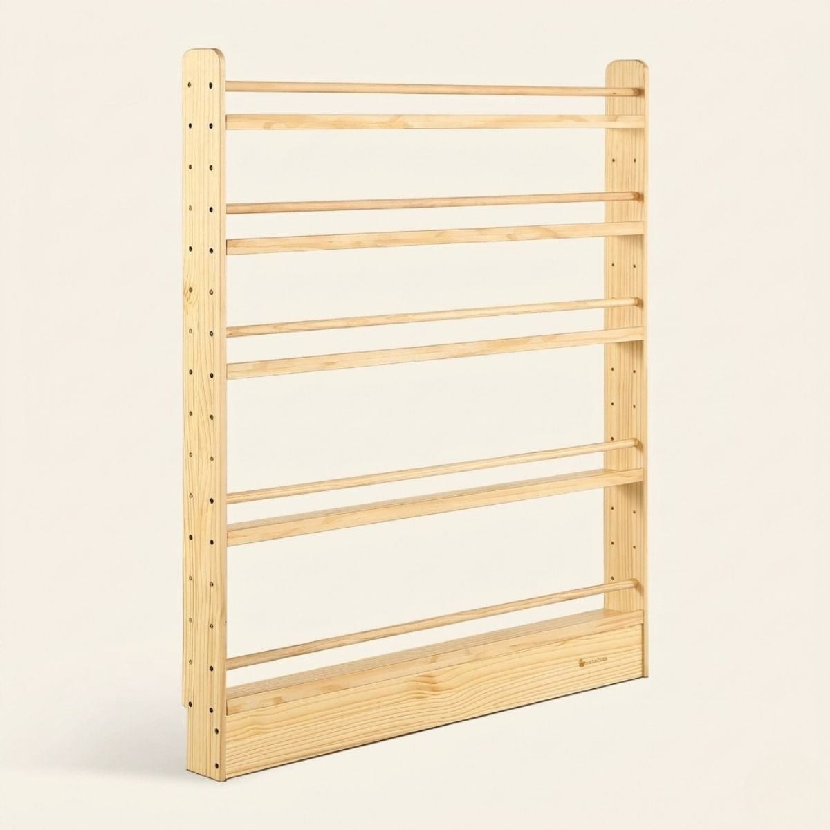 NALA Adjustable Solid Wood Bookcase – Montessori - inspired furniture for kids by My Duckling