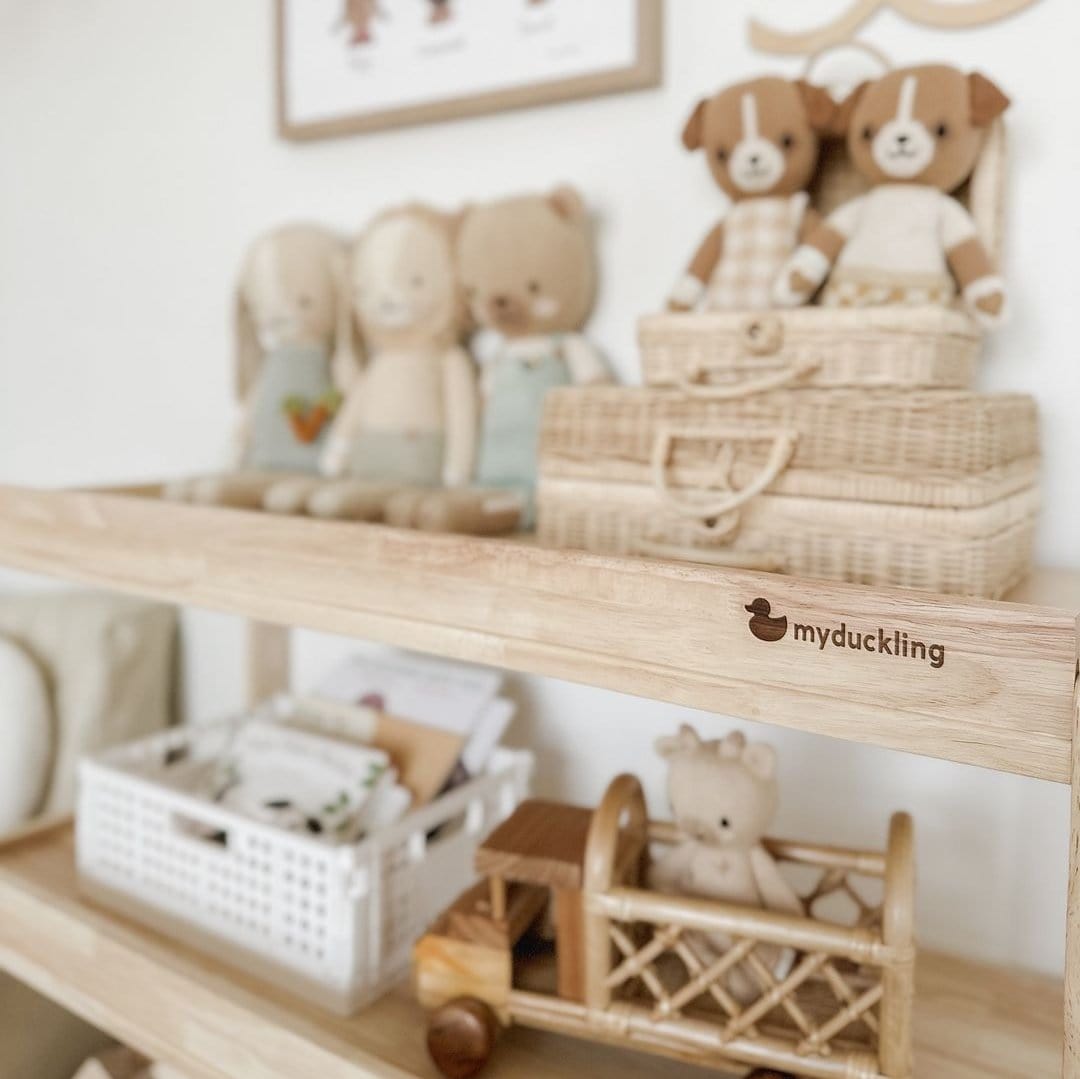 NALA Adjustable 3 Layer Storage Shelf – Montessori-inspired furniture for kids by My Duckling