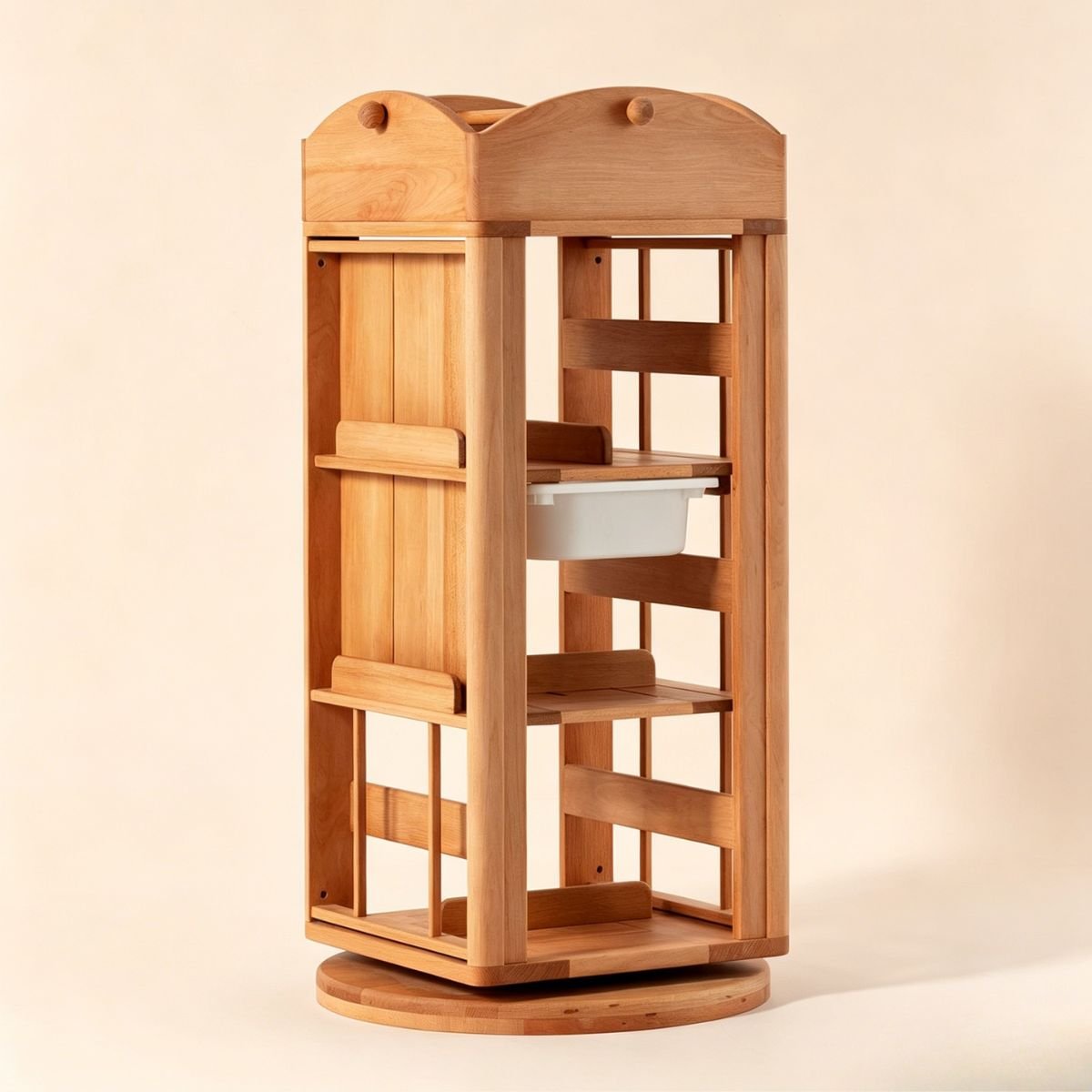 OLI Library Revolving Bookcase - London – Montessori - inspired furniture for kids by My Duckling