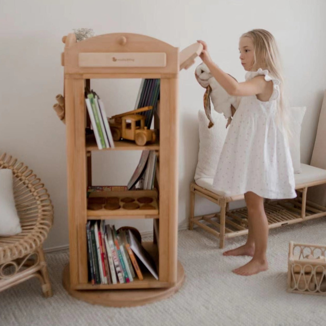 OLI Library Revolving Bookcase - London