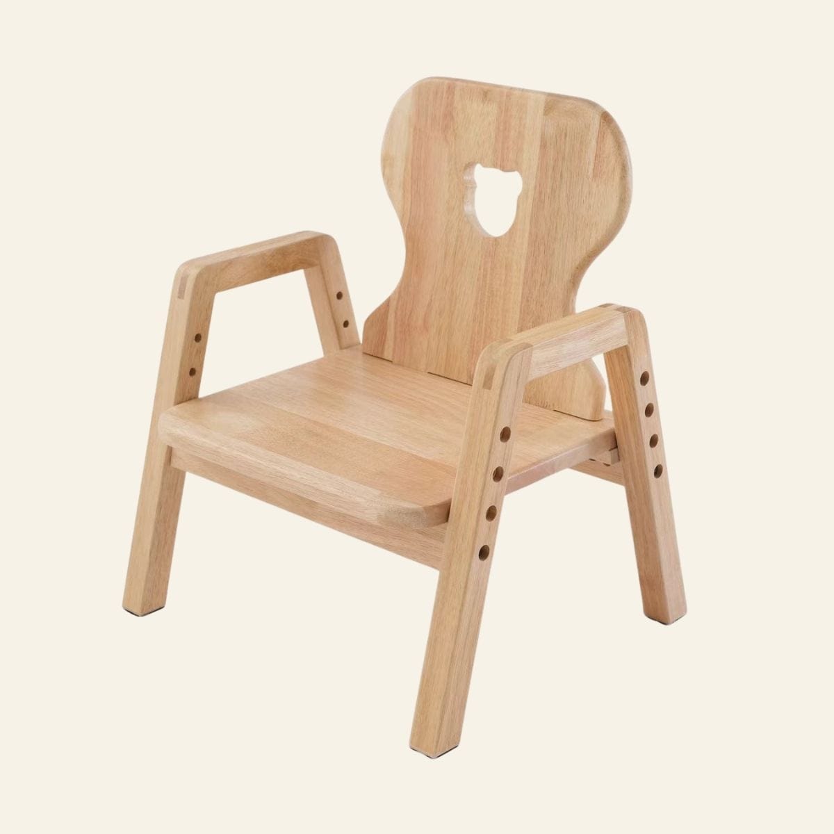 KAYA Solid Wood Adjustable Chair Large - Primary – Montessori-inspired furniture for kids by My Duckling