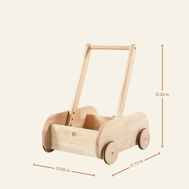 RHEA Wooden Adjustable Baby Walker